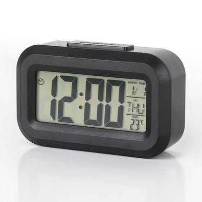 Alarm clock with music alarm and temperature display