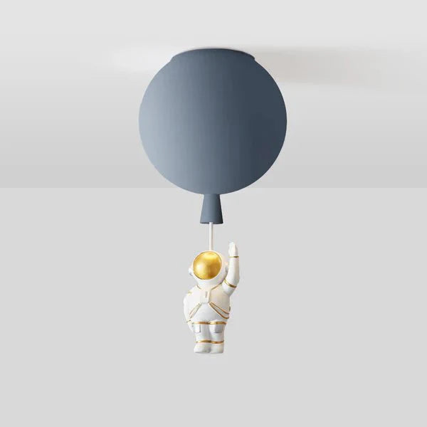 Plafon LED Księżyc i Astronauta z Oprawą E27 do Pokoju Dziecięcego
