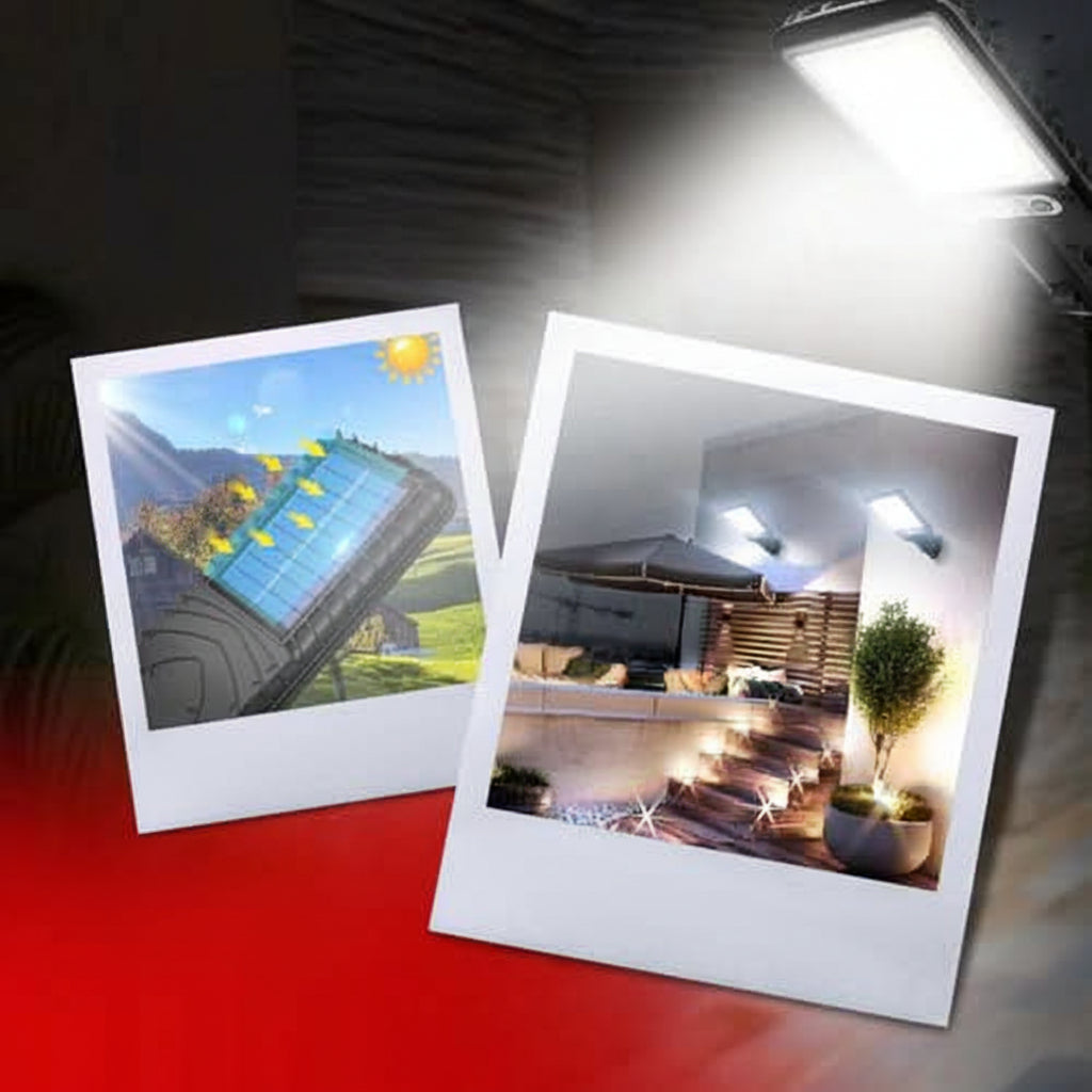 Reflektor Solarny LED z Czujnikiem Ruchu do Oświetlenia Zewnętrznego