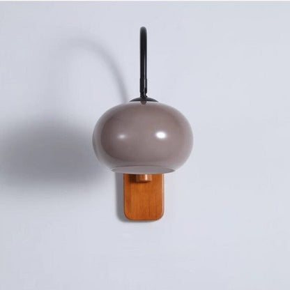 Lampa ścienna z kloszem szklanym E27 z regulowanym kątem światła do wnętrz