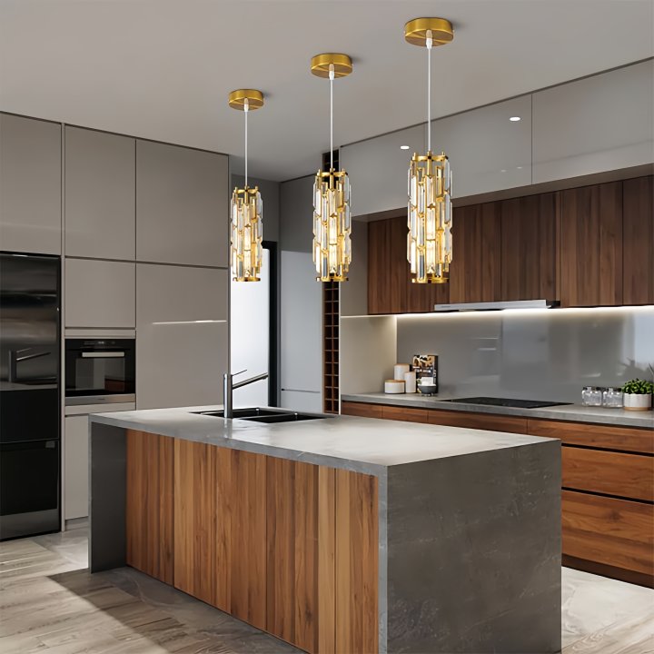 Crystal pendant lamp
