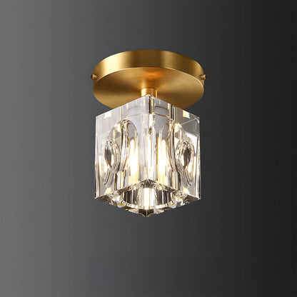 Lampa sufitowa kryształowa