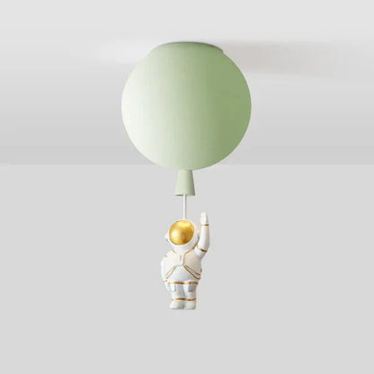 Plafon LED Księżyc i Astronauta z Oprawą E27 do Pokoju Dziecięcego
