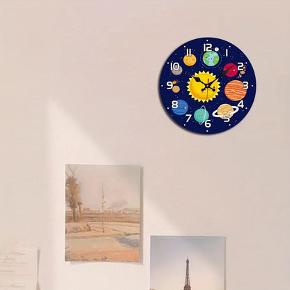 Solar system wall clock