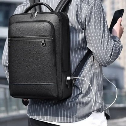 Plecak z Portem USB i Przegrodą na Laptopa do 15,6 Cala