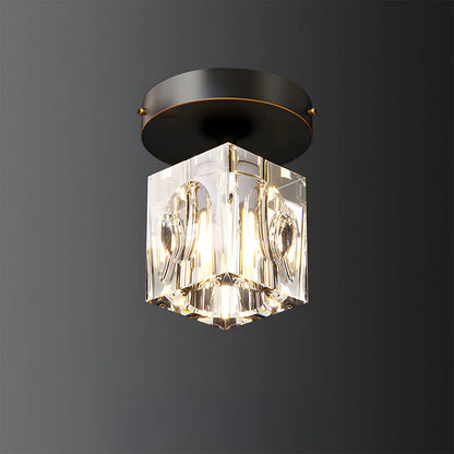 Lampa sufitowa kryształowa