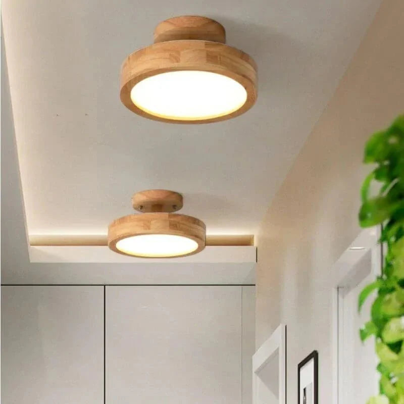Lampa stołowa LED z drewna i akrylu, 12W, ciepłe lub neutralne światło