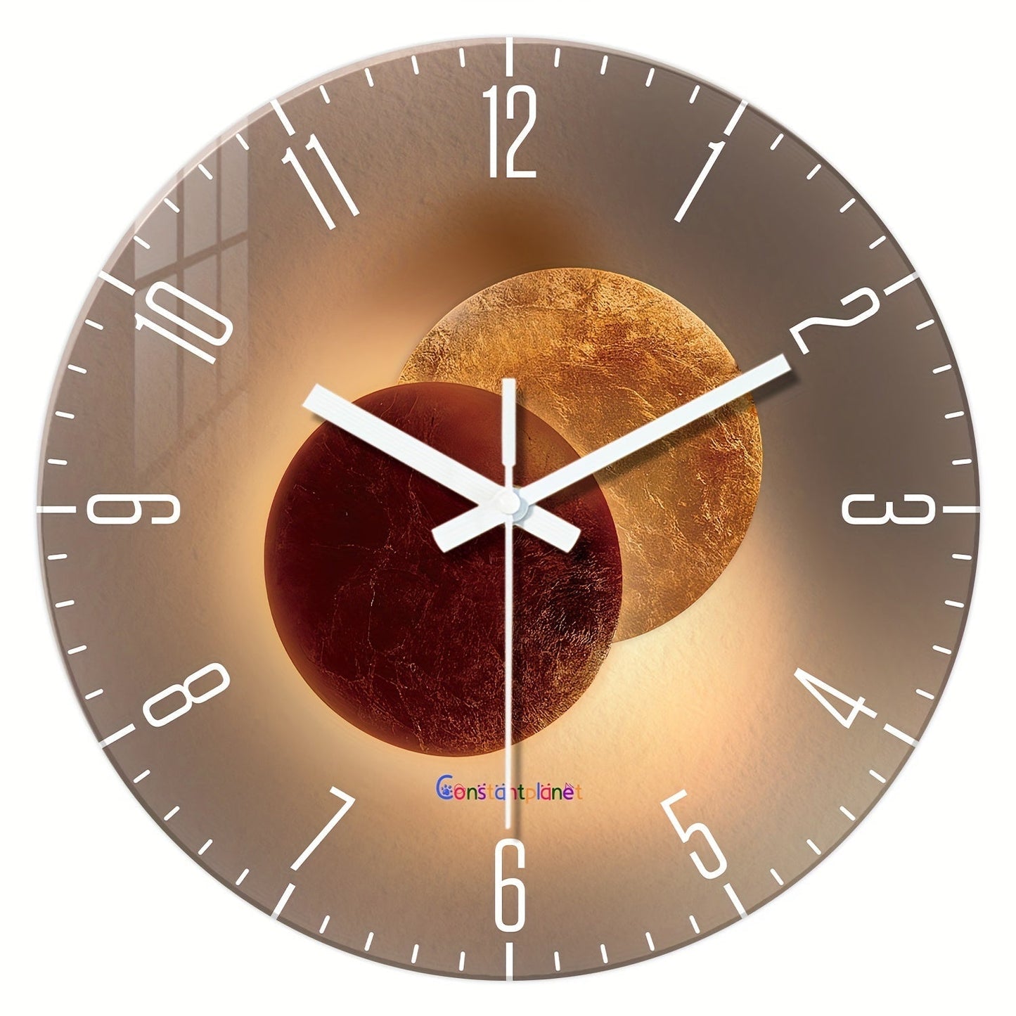 Planet-themed wall clock