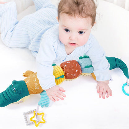 Crocodile sensoriel en peluche