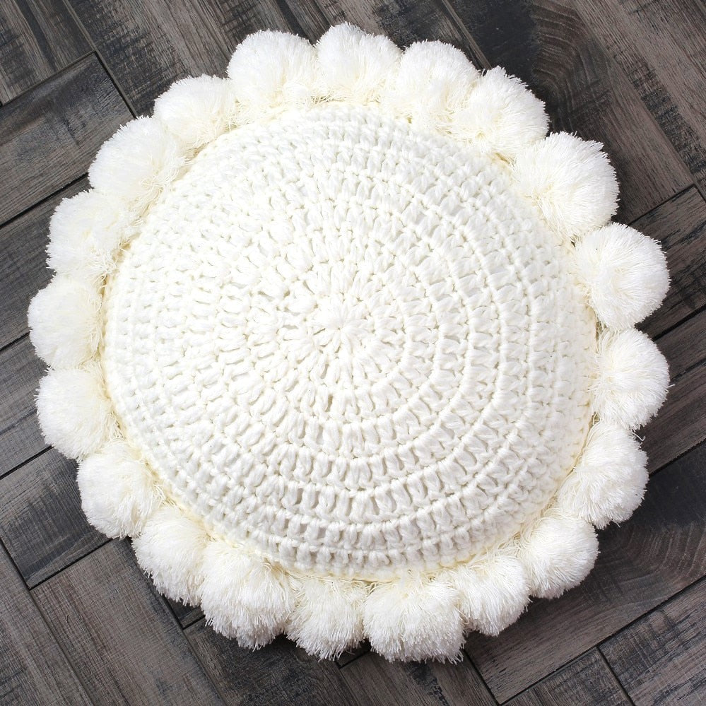 Coussin décoratif tricoté 45 cm