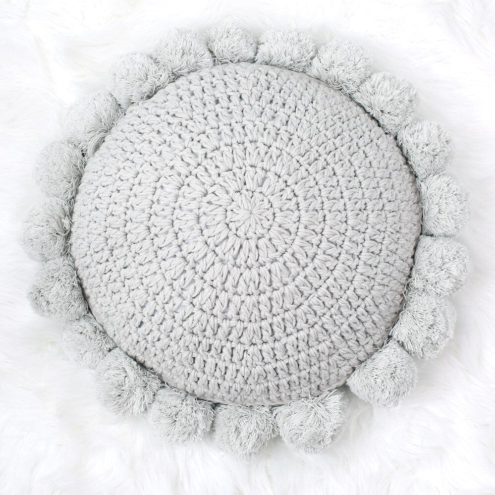 Coussin décoratif tricoté 45 cm