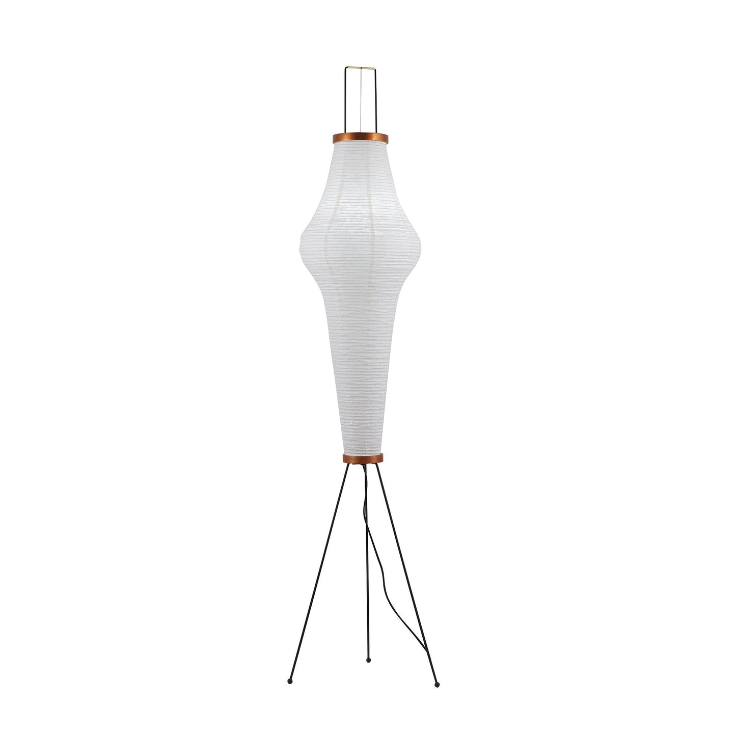 Lampa podłogowa papier ryżowy E27 stojąca metalowa do salonu i sypialni