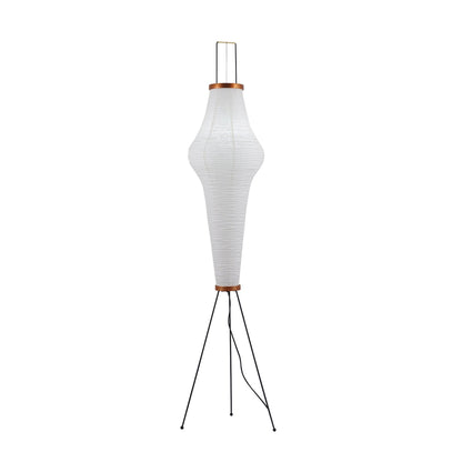 Lampa podłogowa papier ryżowy E27 stojąca metalowa do salonu i sypialni