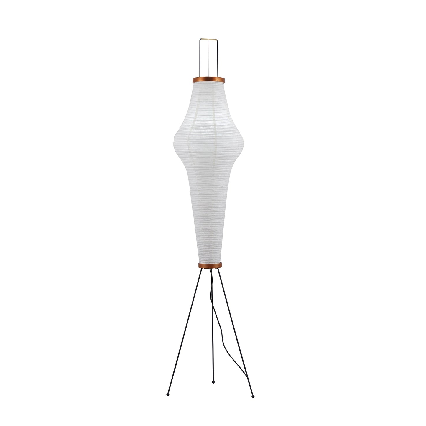 Lampa podłogowa papier ryżowy E27 stojąca metalowa do salonu i sypialni