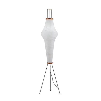 Lampa podłogowa papier ryżowy E27 stojąca metalowa do salonu i sypialni