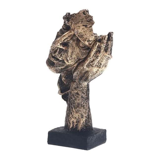 Złota figurka dekoracyjna