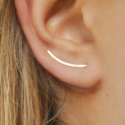 Adjustable two-tone earrings