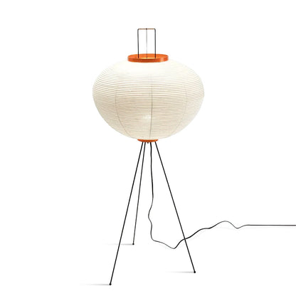 Lampa podłogowa papier ryżowy E27 stojąca metalowa do salonu i sypialni