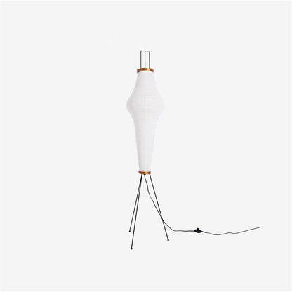 Lampa podłogowa papier ryżowy E27 stojąca metalowa do salonu i sypialni