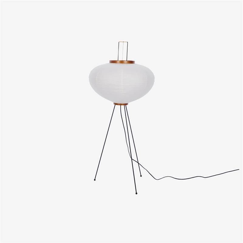 Lampa podłogowa papier ryżowy E27 stojąca metalowa do salonu i sypialni