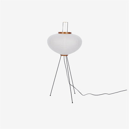 Lampa podłogowa papier ryżowy E27 stojąca metalowa do salonu i sypialni