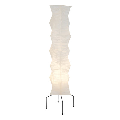 Lampa podłogowa papier ryżowy E27 stojąca metalowa do salonu i sypialni