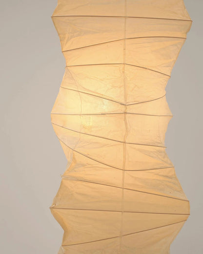 Lampa podłogowa papier ryżowy E27 stojąca metalowa do salonu i sypialni