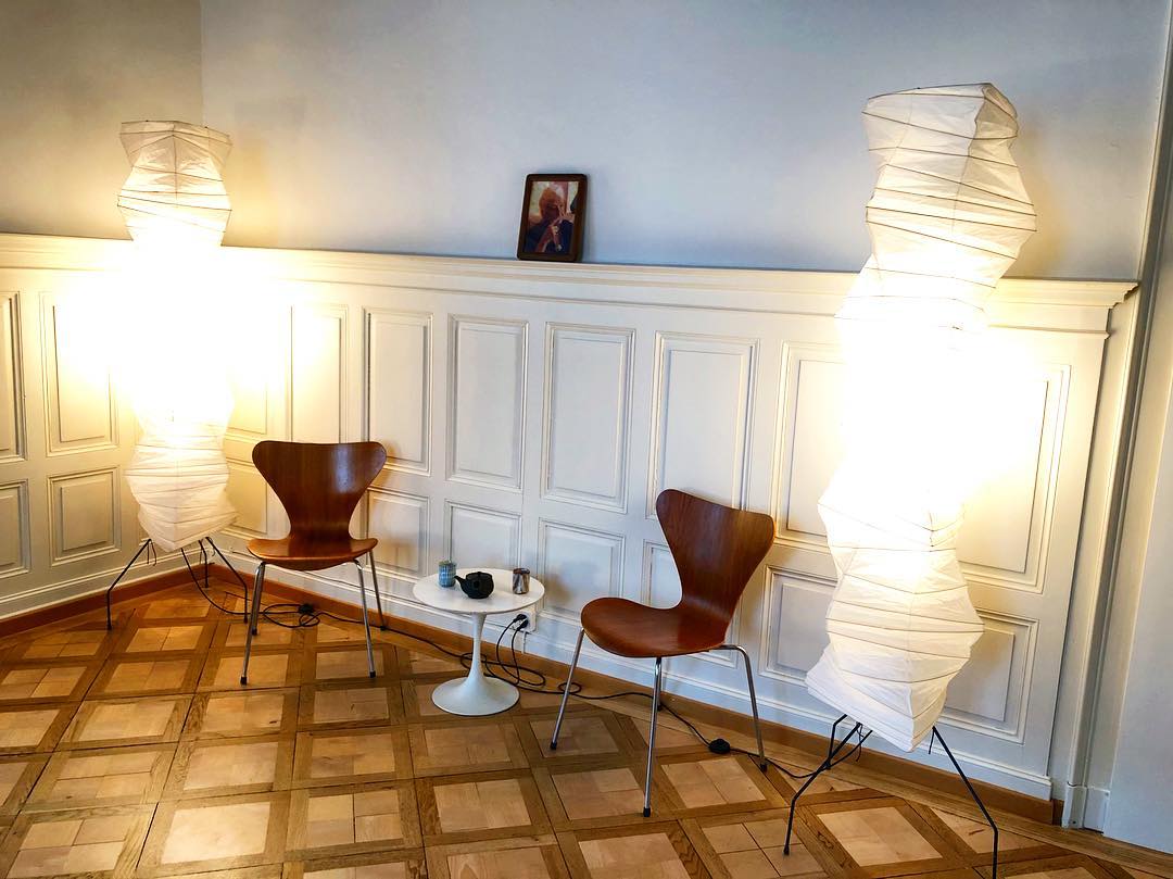 Lampa podłogowa papier ryżowy E27 stojąca metalowa do salonu i sypialni