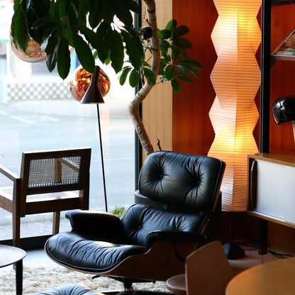 Lampa podłogowa papier ryżowy E27 stojąca metalowa do salonu i sypialni