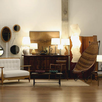 Lampa podłogowa papier ryżowy E27 stojąca metalowa do salonu i sypialni