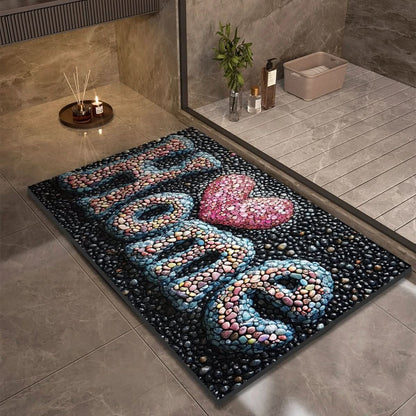 Tapis de salle de bains en diatomite, plusieurs tailles
