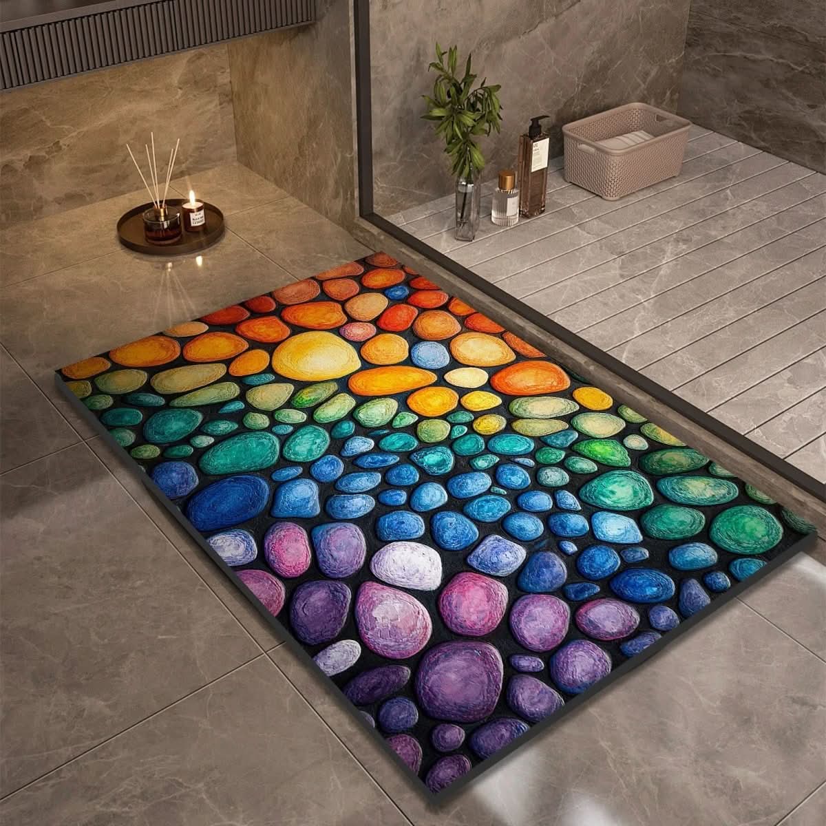 Tapis de salle de bains en diatomite, plusieurs tailles