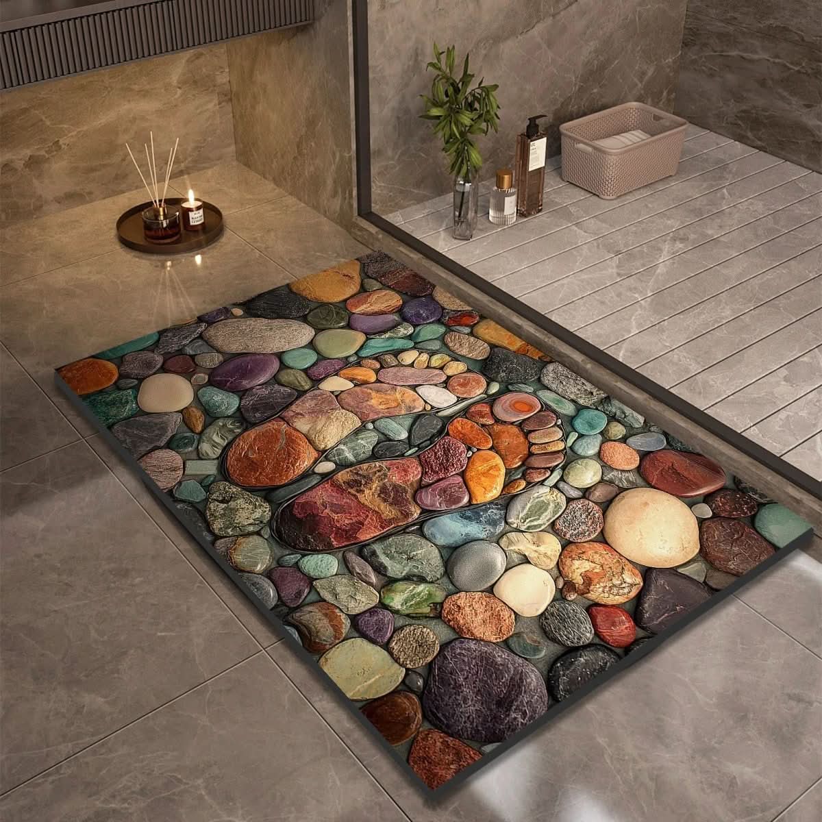 Tapis de salle de bains en diatomite, plusieurs tailles