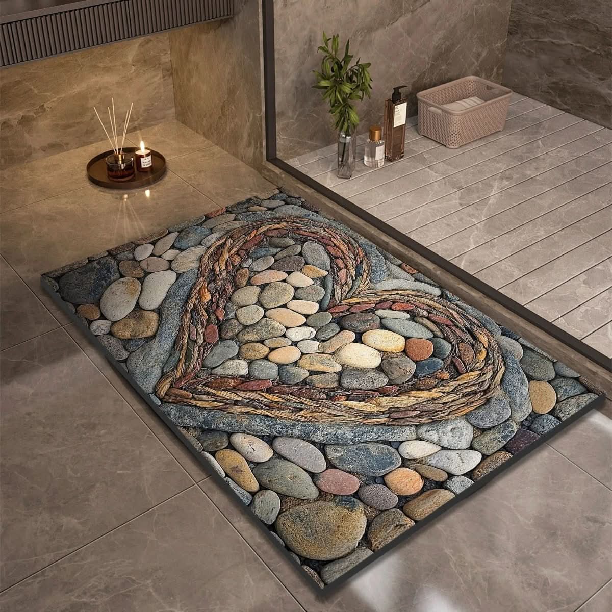 Tapis de salle de bains en diatomite, plusieurs tailles