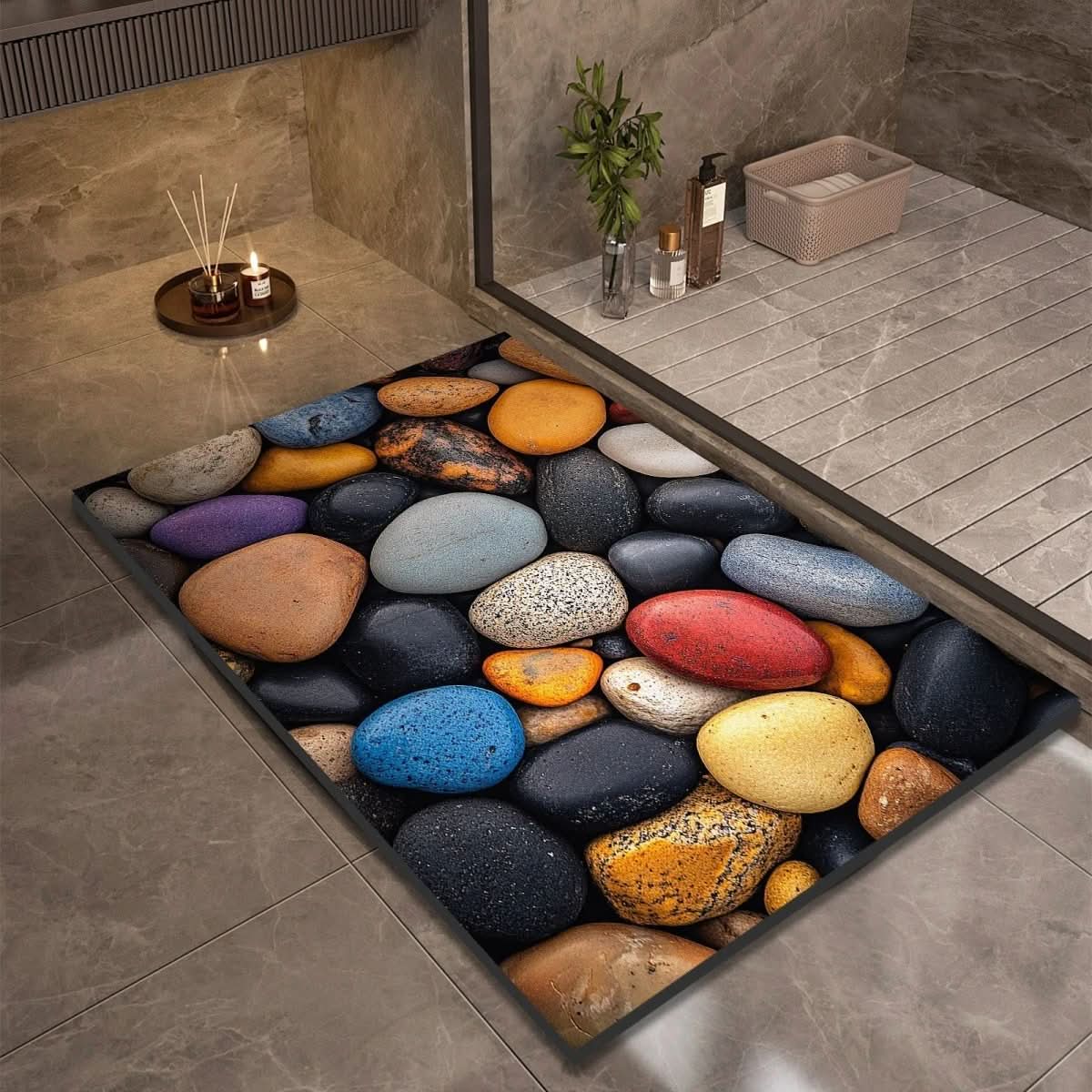 Tapis de salle de bains en diatomite, plusieurs tailles