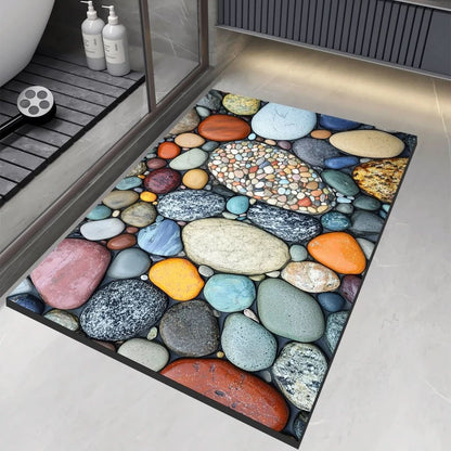 Tapis de salle de bains en diatomite, plusieurs tailles