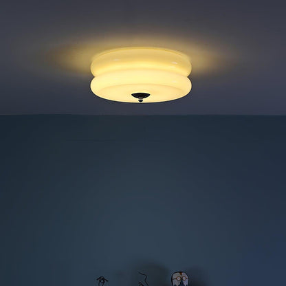 Art Deco Plafon LED z Geometrycznym Wzorem i Zintegrowanym Oświetleniem