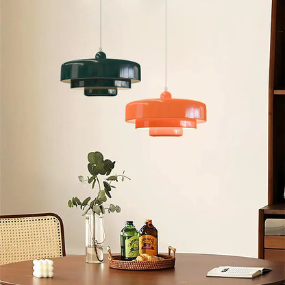 Lampa Wisząca z Trzystopniowym Kloszem E27 w Pastelowych Kolorach