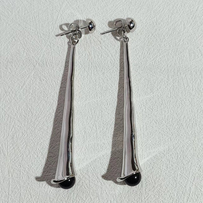 Longues boucles d’oreilles pendantes en forme de goutte