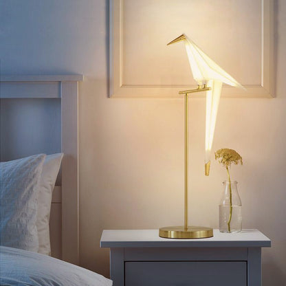 Lampa LED w kształcie ptaka z mocowaniem magnetycznym i ciepłym światłem