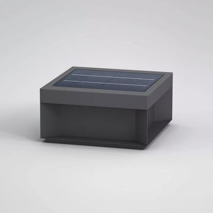 Zwarte doos lantaarnpaal voor buitenZewnętrzna lampa ogrodowa LED z obudową metalowo-akrylową i stopniem ochrony IP65