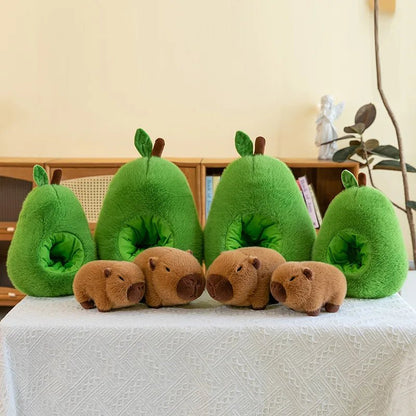 Pluszowa Maskotka 2w1 Awokado i Kapibara z Miękkiego Pluszu