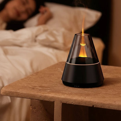 Diffuser with stones and LED lighting