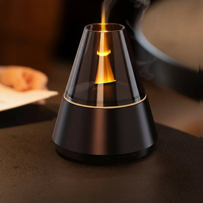 Diffuser with stones and LED lighting