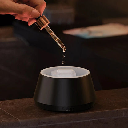 Diffuser with stones and LED lighting