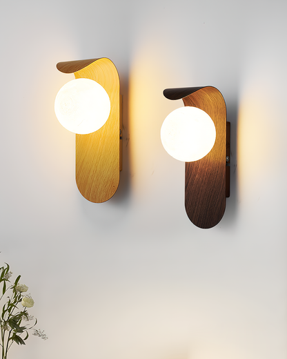 Applique avec abat-jour sphérique