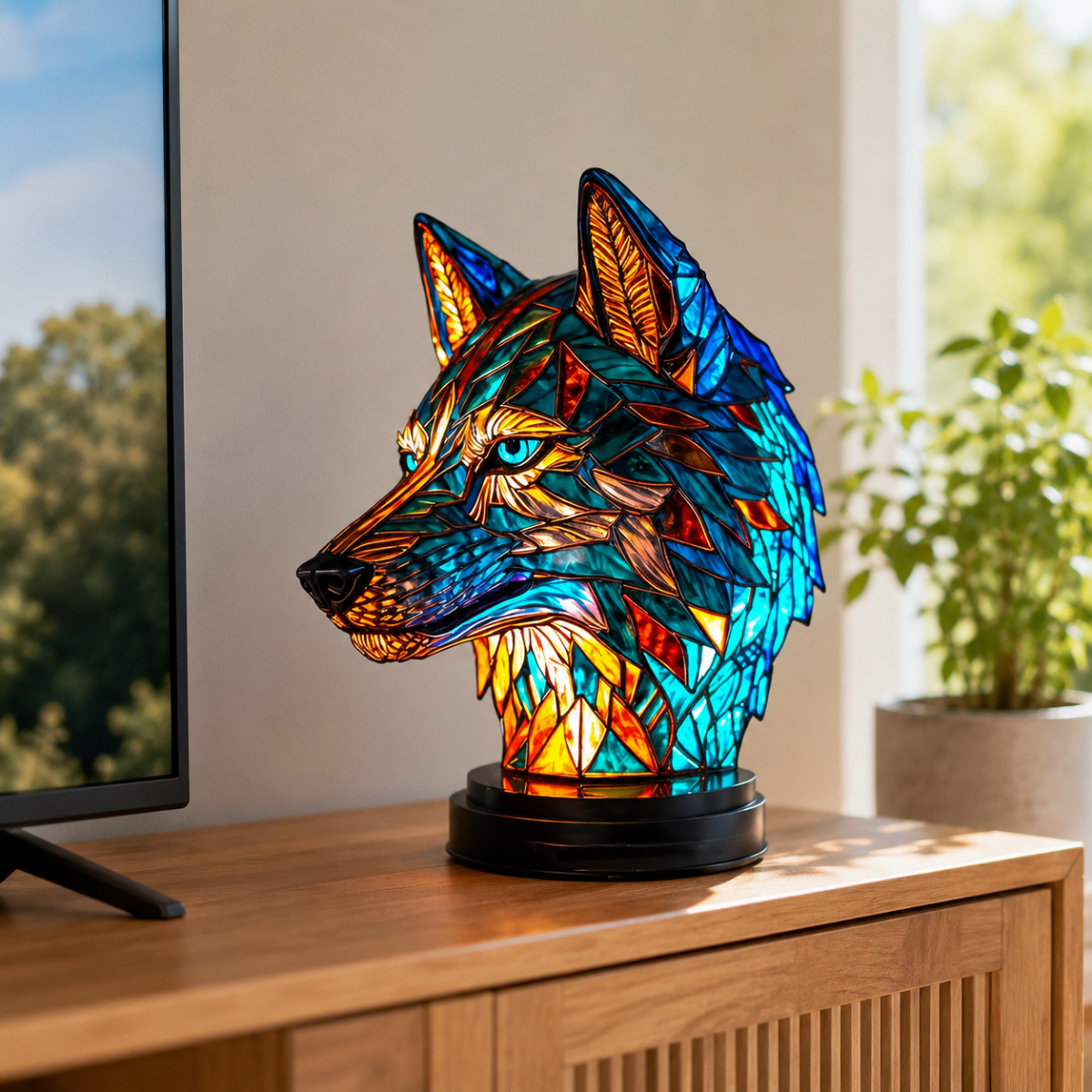 Animal lamp with a light bulb