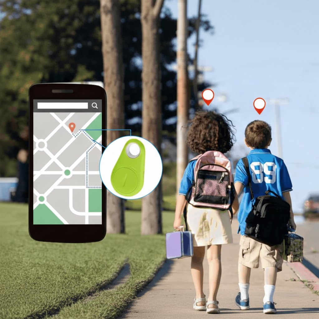 Lokalizator GPS Bluetooth do Zwierząt i Przedmiotów z Aplikacją Mobilną