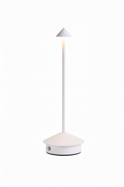 Bezdrátová stolní lampa s kuželovým stínidlem