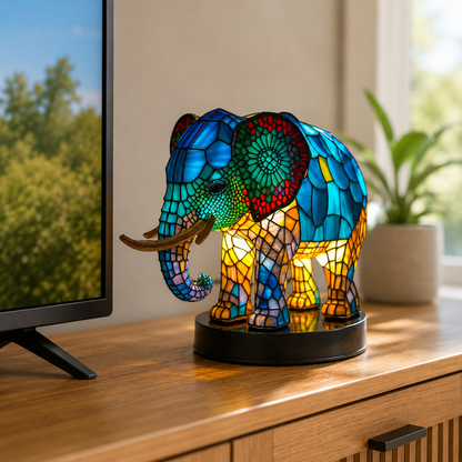 Animal lamp with a light bulb
